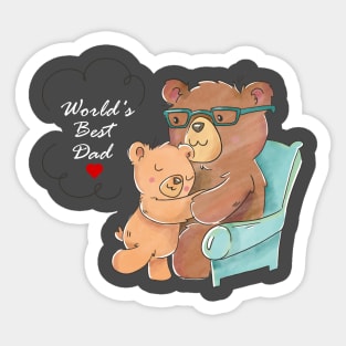 World's Best Dad Sticker